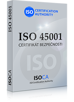 ISO 45001 Certifikát bezpečnosti Systémy manažérstva bezpečnosti a ochrany zdraví při práci